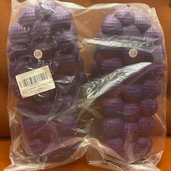 Golf Ball Slides, Purple Bubble Slides, Size L/XL - NWT - Picture 6 of 7